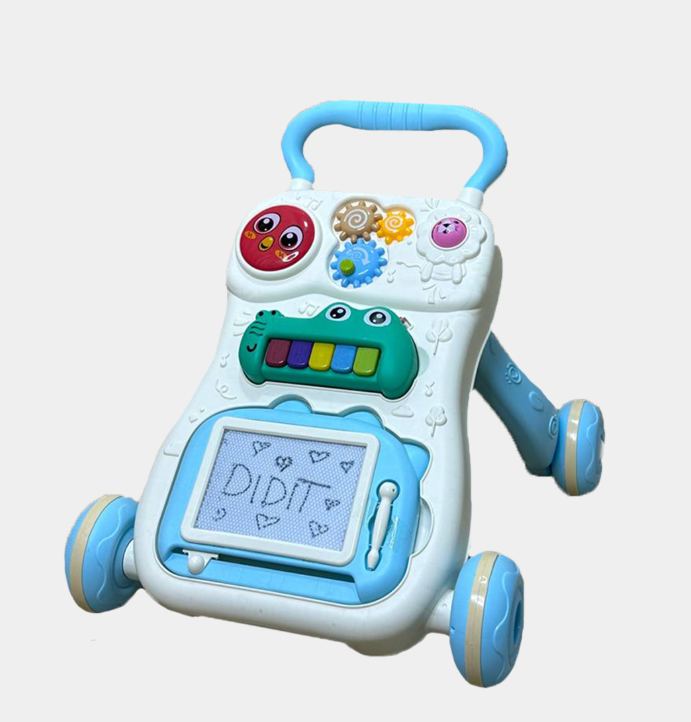 Antepremergator copii multifunctional Educativ si Senzorial, Spatiu muzical, Pian, Tableta de Desenat, Baieti si fete